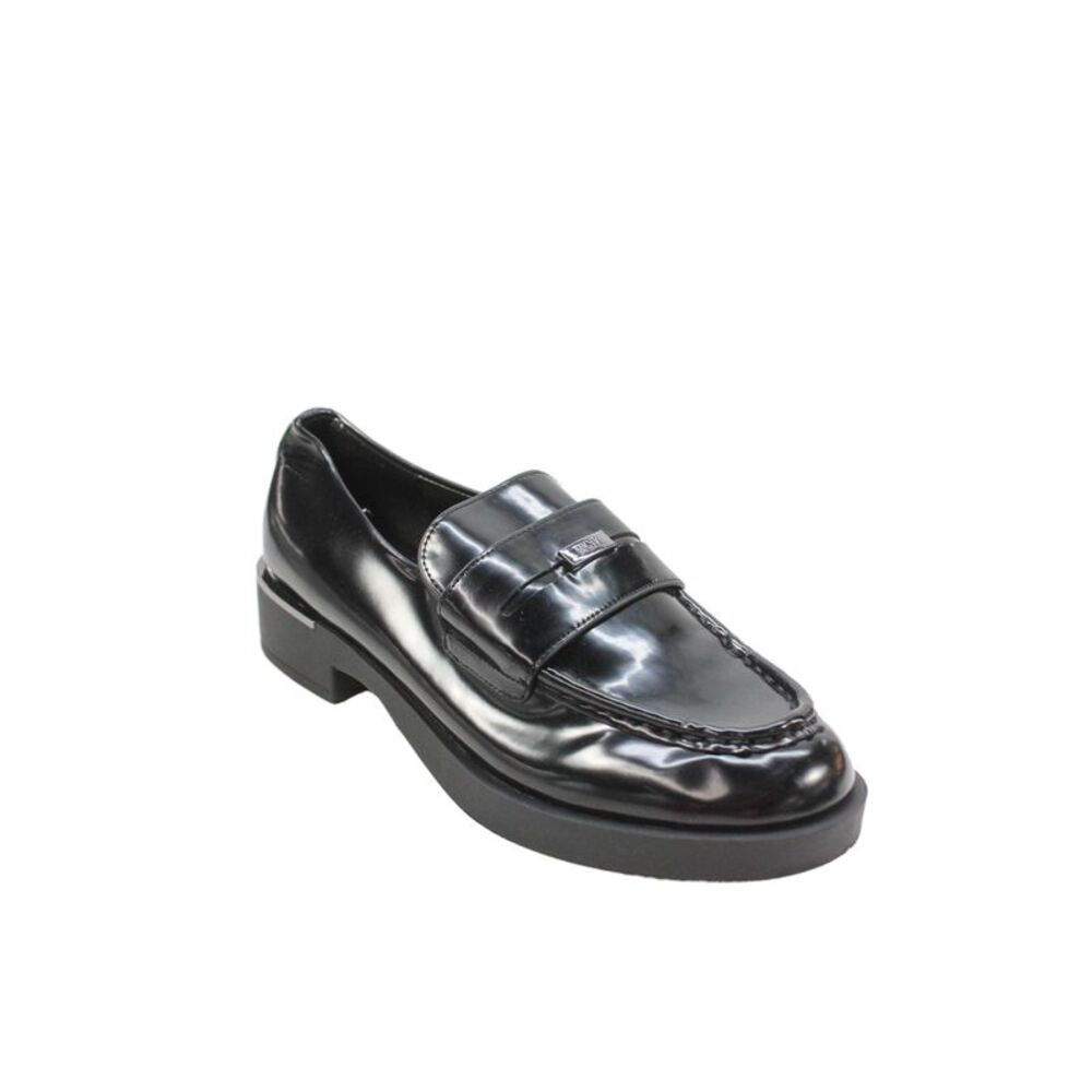 Dkny | Shoes | Dkny Womens Vegan Leather Slip On Loafers Black